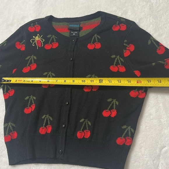 Riverdale Cherry Intarsia Cardigan Sz S - Picture 9 of 15